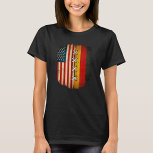 Half American Half German USA Flag Germany Flag T-Shirt