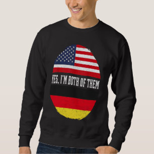 Half American Half German USA Flag Germany Heritag Sweatshirt