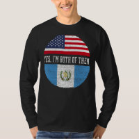Half American Half Guatemalan USA Flag Guatemala H