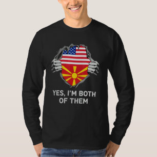 Half American Half Macedonian Mens Womens T-Shirt