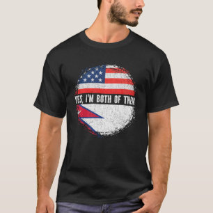 Half American Half Nepalese USA Flag Nepal  T-Shirt