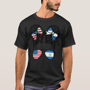 Half American Half Nicaraguan Girl USA Nicaraguan T-Shirt