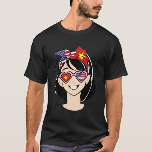 Half American Half Vietnamese Little Girl Vietnam T-Shirt