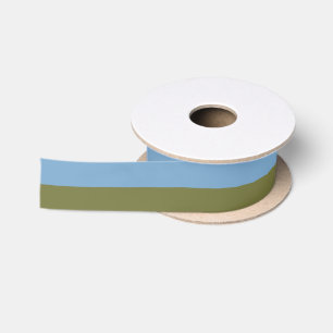 Half And Half Colored Ribbon Satin Ribbon