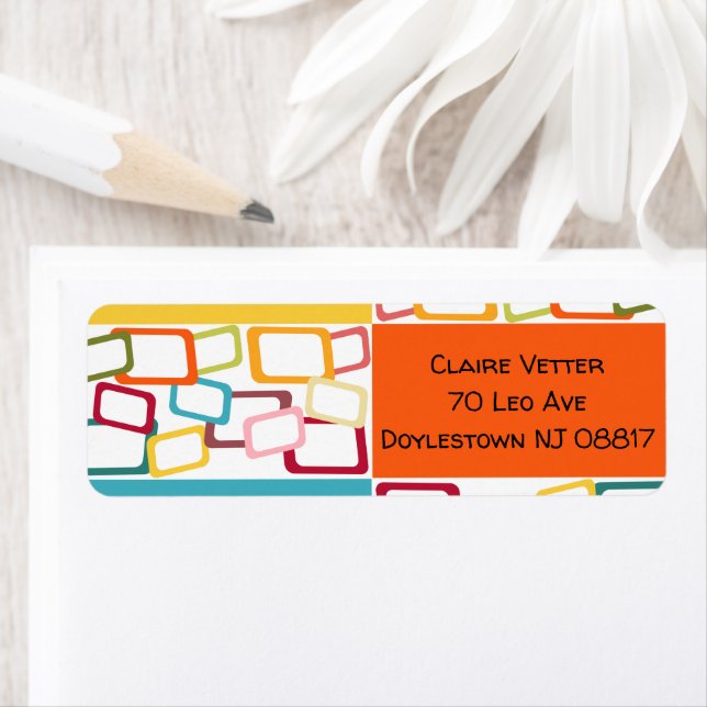 Half and Half Return Address Label (Insitu)