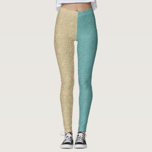 Half And Half With A Pattern Leggings