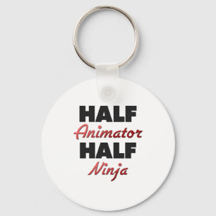 Half Animator Half Ninja Key Ring