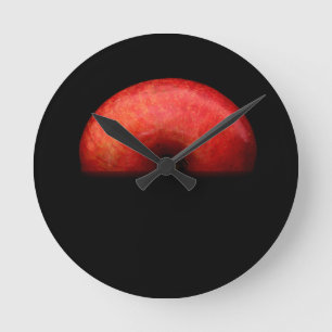 Half Apple Portrait Art Photograph - So Cool Round Clock