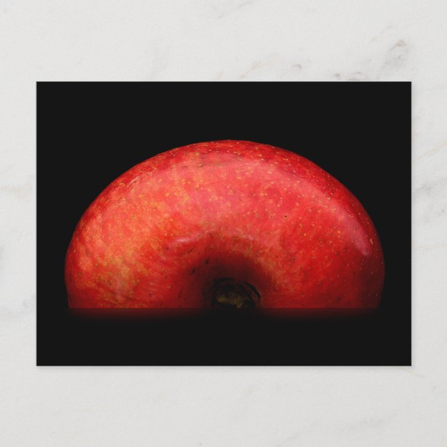 Half Apple Portrait Photograph Postcard (Front)
