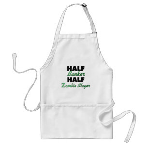 Half Banker Half Zombie Slayer Standard Apron