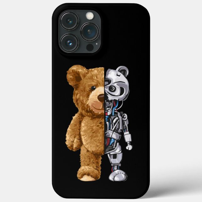 Half Bear Half Robot Case-Mate iPhone Case (Back)