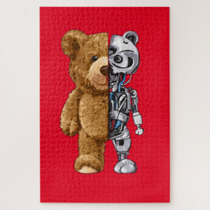 Half Bear Half Robot Jigsaw Puzzle