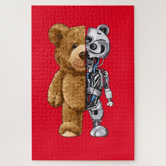 Half Bear Half Robot Jigsaw Puzzle (Vertical)
