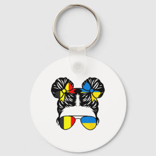 Half Belgian Half Ukrainian Girl Belgium Kids Heri Key Ring
