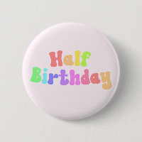 Half Birthday 1/2 Birthday Retro 70's