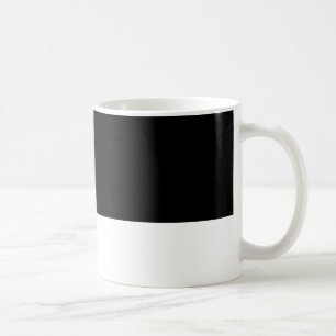 Half Black Coffee Mug