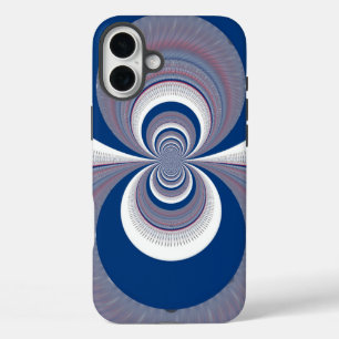 Half Blue iPhone 16 Plus Case
