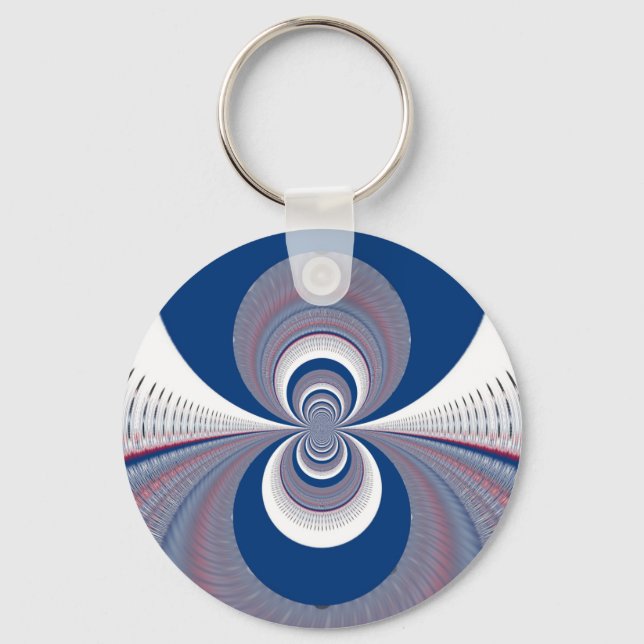 Half Blue Key Ring (Front)