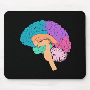 Half Brain Science Mouse Pad