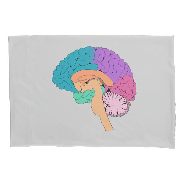 Half Brain Science Pillowcase (Front)
