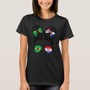 Half Brazilian Half Croatian Girl Brazil Kids T-Shirt