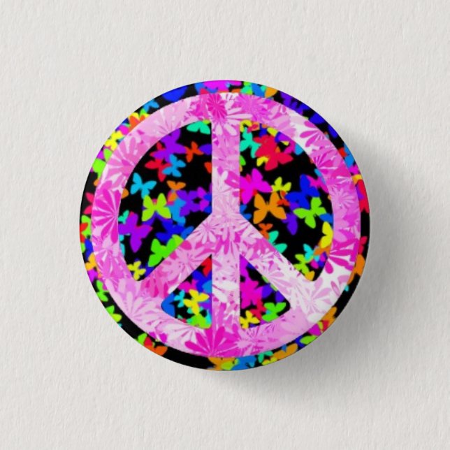 Half-breed Signature Peace 3 Cm Round Badge (Front)