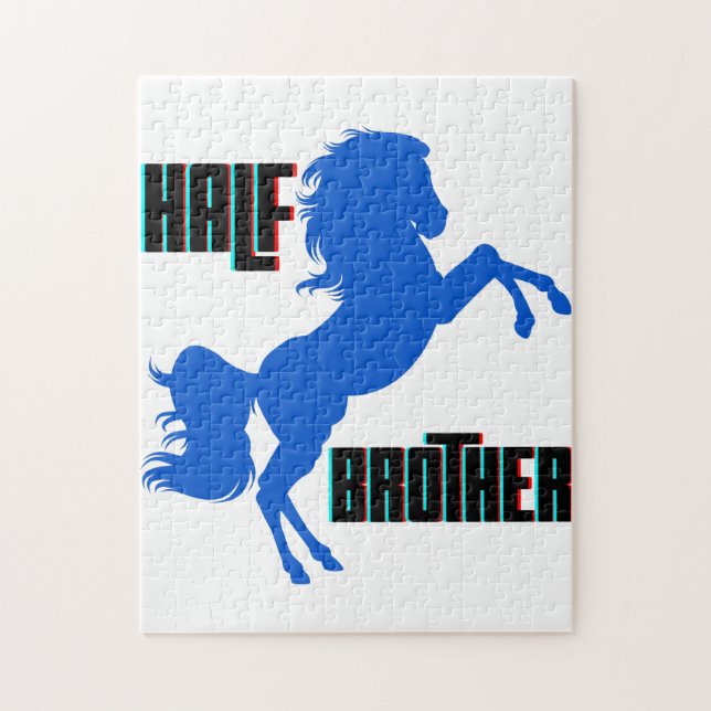 Half Brother Horse Rearing Jigsaw Puzzle (Vertical)