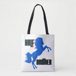 Half Brother Horse Rearing Tote Bag
