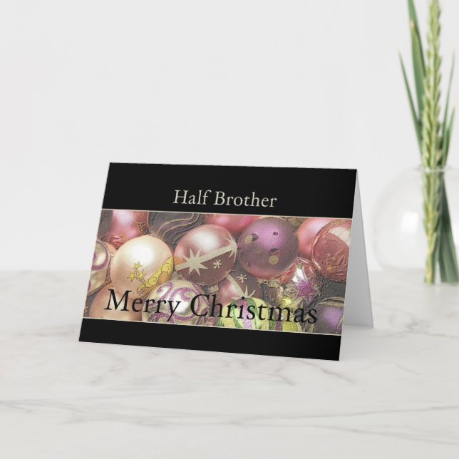 Half Brother Merry Christmas card (Front)