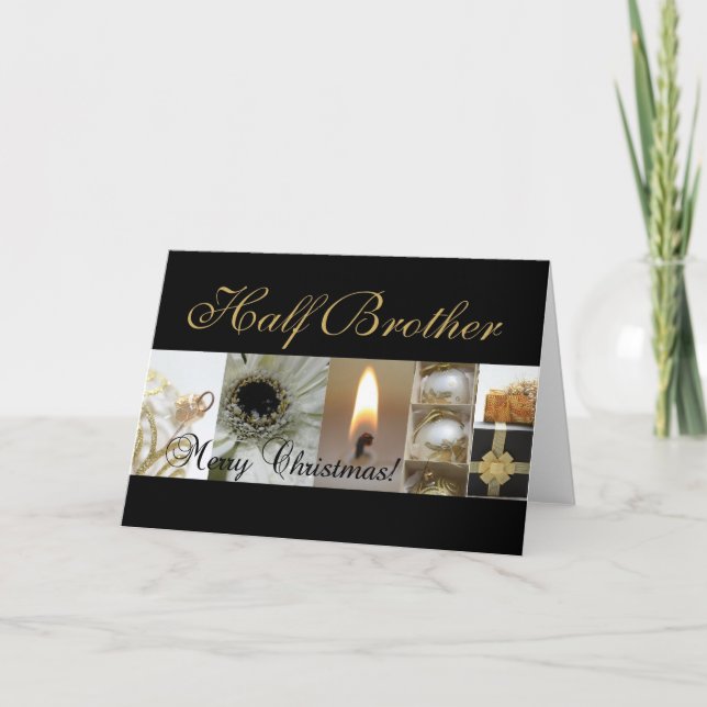 Half Brother Merry Christmas card (Front)