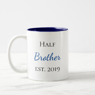 Half Brother Personalised Two-Tone Coffee Mug