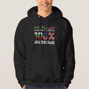 Half Bulgarian Bulgaria American USA Citizenship Hoodie