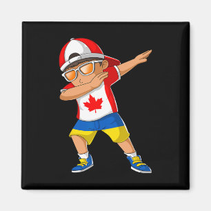 Half Canadian Half Ukrainian Boy Canada Ukraine Fl Magnet