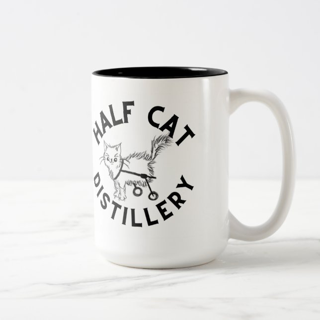 Half Cat Mug (Right)