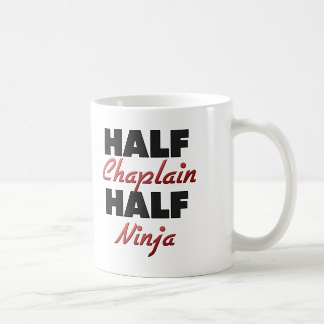 Half Chaplain Half Ninja Coffee Mug (Right)