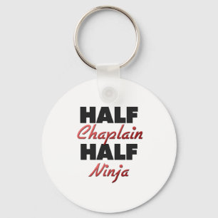 Half Chaplain Half Ninja Key Ring