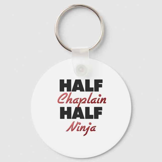 Half Chaplain Half Ninja Key Ring (Front)