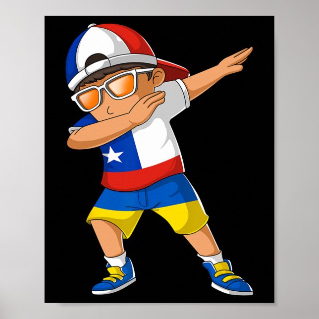 Half Chilean Half Ukrainian Boy Kid Chile Ukraine  Poster (Front)