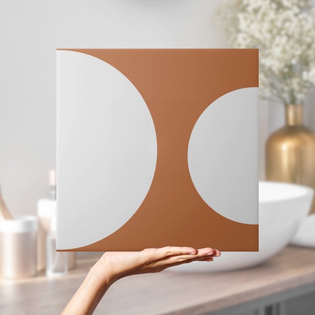 Half Circle Pattern Modern Terracotta Geometric Ceramic Tile (Half Circle Pattern Modern Terracotta Geometric Tile
)