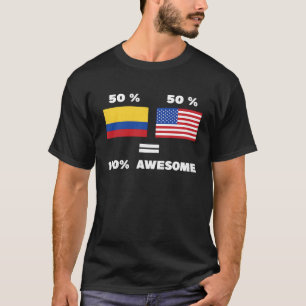 Half Columbia and Half American Half American Half T-Shirt