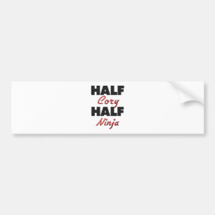 Half Cory Half Ninja Bumper Sticker