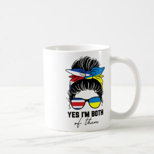 Half Costa Rican Half Ukrainian Girl Costa Rica Uk Coffee Mug