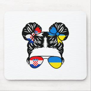 Half Croatian Half Ukrainian Girl Croatia Kids Her Mouse Pad