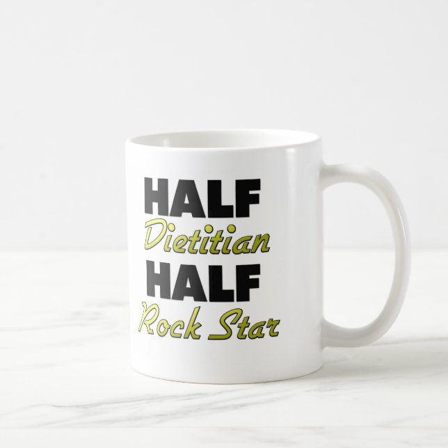 Half Dietician Half Rock Star Coffee Mug (Right)