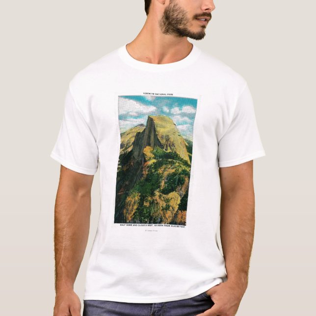 Half Dome and Cloud's Rest from Glacier Point T-Shirt (Front)