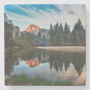 Half Dome and Merced Stone Coaster
