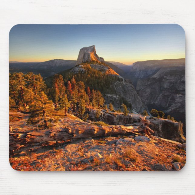 Half Dome at Sunset - Yosemite Mouse Pad (Front)