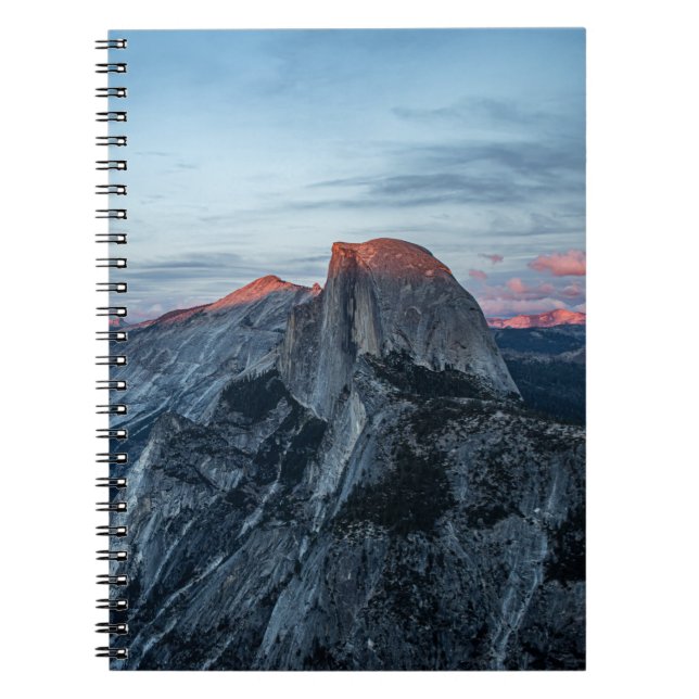 Half Dome at Sunset - Yosemite Photography Notebook (Front)