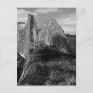 Half Dome Black and White Postcard