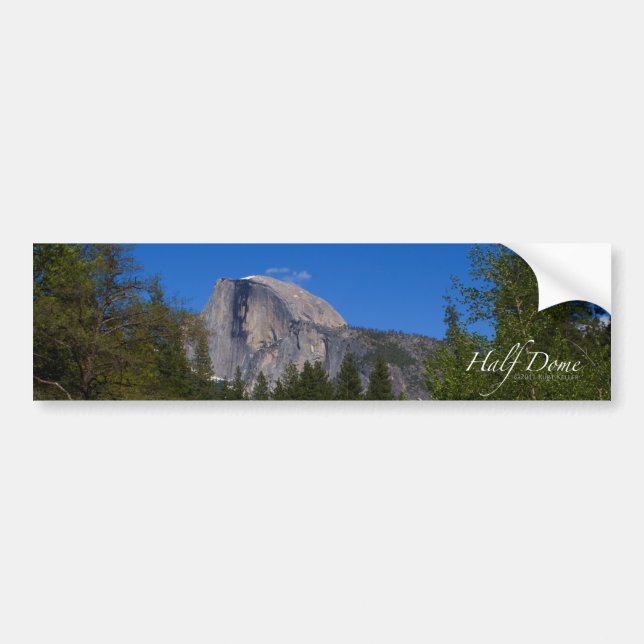 Half Dome Bumper Sticker (Front)